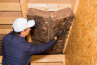 Dämstoffe einklemmen